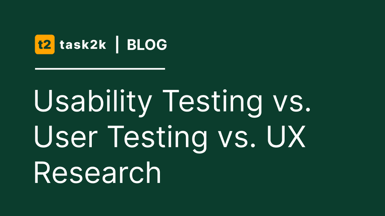 Usability Testing vs. User Testing vs. UX Research